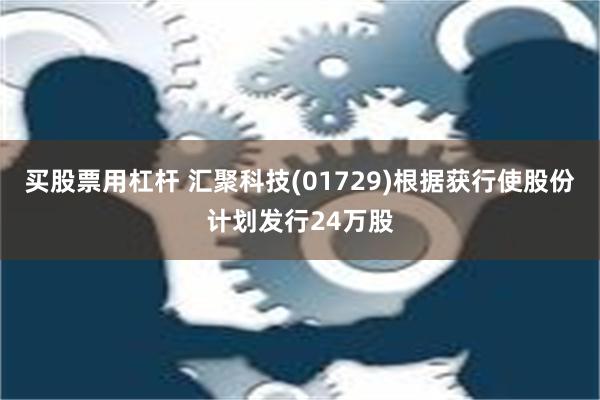 买股票用杠杆 汇聚科技(01729)根据获行使股份计划发行24万股